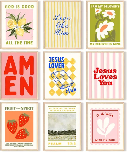 Vista 25 de Póster artístico de pared de salud mental, lienzo motivacional, decoración de pared, terapia, oficina, póster bohemio, impresiones inspiradoras