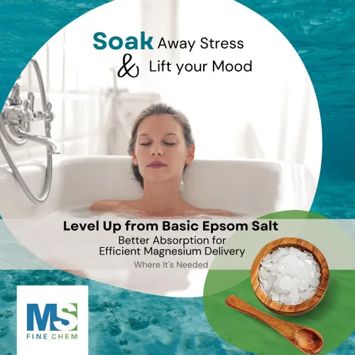 Vista 4 de Copos de magnesio puro, 1 libra, ideal para baños de pies y cuerpo, minerales naturales de cloruro de magnesio, mejor absorción sobre la sal