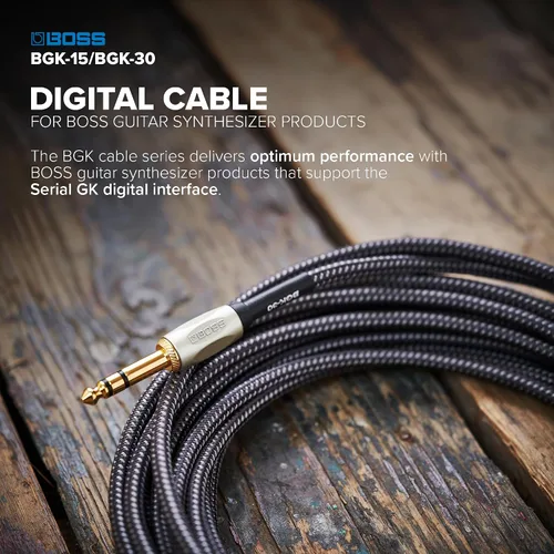 Vista 2 de BOSS Cable de audio digital AES/EBU TRS de 15 pies (BGK-15)