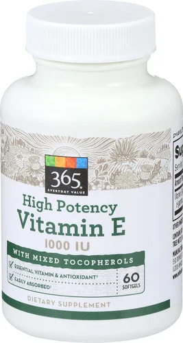 Vista 2 de 365 by Whole Foods Market, Vitamina E de alta potencia 1000 UI, 60