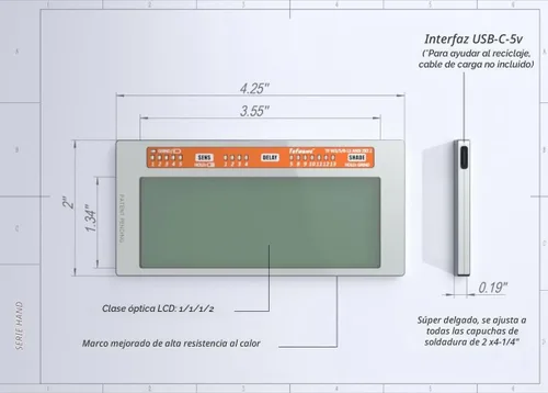 Vista 3 de Tefuawe Lente de soldadura automática dorada de 2x4 1/4, clasificación TIG de 2 amperios, sombra variable con múltiples ajustes, para Stick Mig Tig