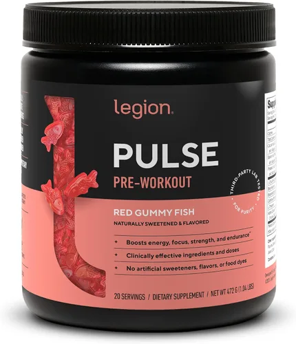 Vista 15 de LEGION Pulse Pre Workout - Bebida preentrenamiento de óxido nítrico totalmente natural para aumentar la energía, sin creatina, endulzada