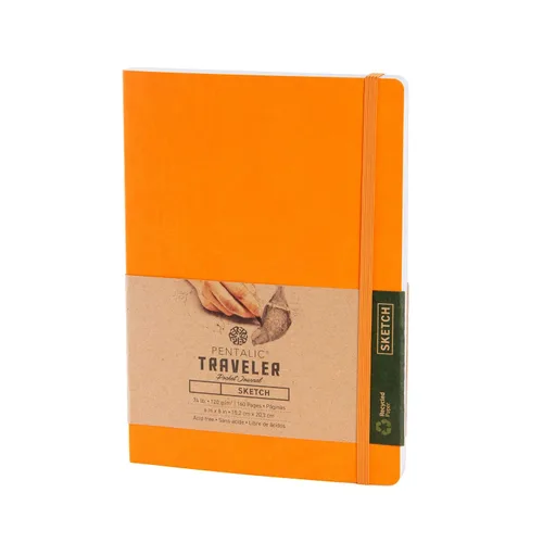 Vista 23 de Cuaderno de bocetos Travelers Dot Grid Pentalic Art, libre de ácidos