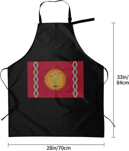 Vista 5 de Adjustable Panteera Wayuu Apron For Men Women Waterproof With Pockets Bib Kitchen Cooking Chef Restaurant Aprons