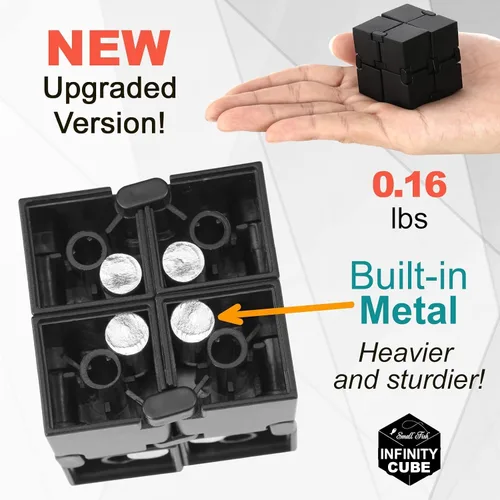 Vista 3 de Cubo infinito sensorial fidget, juego de fidgeting EDC para niños y adultos, minigadget genial, mejor para el alivio del estrés y la ansiedad