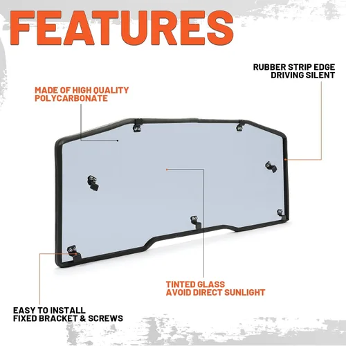 Vista 3 de Kojem Parabrisas compatible con Can-Am Defender HD 5 HD 8 10 MAX 16-23