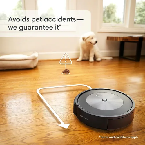 Vista 6 de iRobot Roomba Combo j5+ Robot aspirador y trapeador con vaciado automático: identifica y evita obstáculos como residuos de mascotas y cables