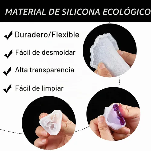 Vista 4 de Unicorn & Bear - Soporte para teléfono celular de resina de silicona para varios teléfonos móviles