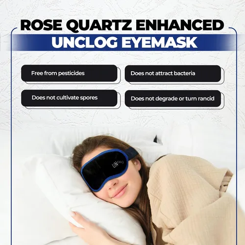 Vista 4 de UNCLOG - Máscara térmica para ojos secos para comodidad de ojos secos, terapia cálida controlada suave, compresa cálida reutilizable con enchufe