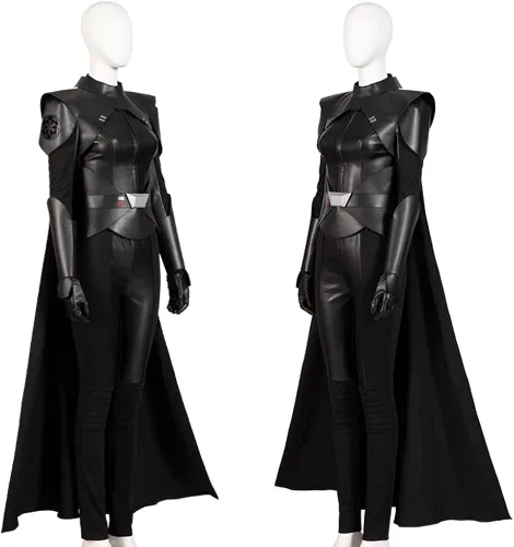 Vista 3 de Disfraz de Reva Sevander para mujeres adultas, bata con capucha y capa, uniforme Jedi, conjunto completo de Halloween