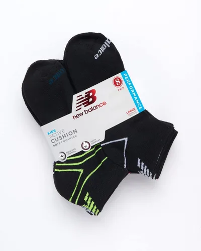 Vista 2 de New Balance Calcetines para niño - Calcetines acolchados de rendimiento (8 unidades)
