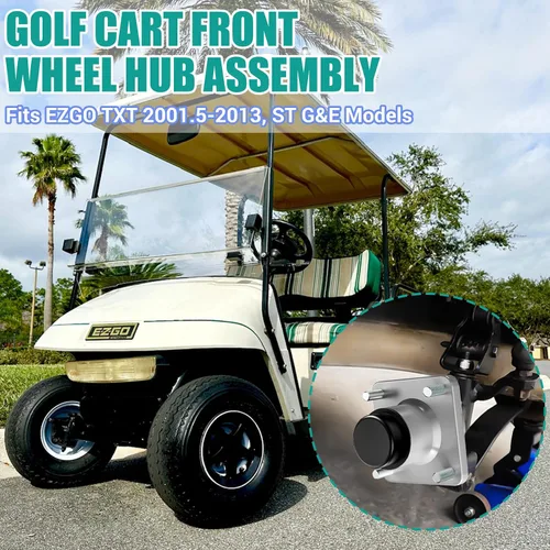 Vista 6 de DRIVE UP EZGO TXT Bujes delanteros, cubo de rueda delantera para carrito de golf con cojinetes de rueda para EZGO TXT Medalist 2001-2013 a gasolina