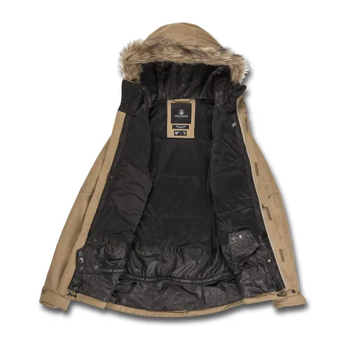 Vista 3 de Volcom Shadow - Chaqueta con capucha de invierno para snowboard y esquí