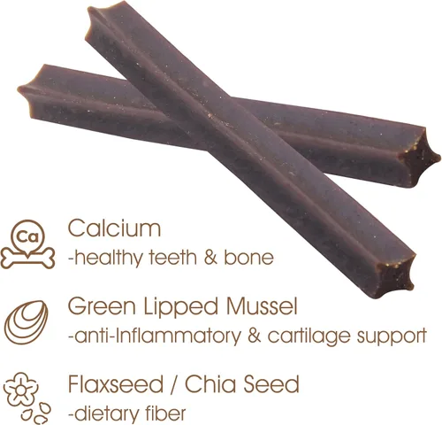 Vista 5 de Get Naked Dental Sticks - Golosinas para perros con sabor a pollo sin granos, bolsa pequeña de 6.2 onzas