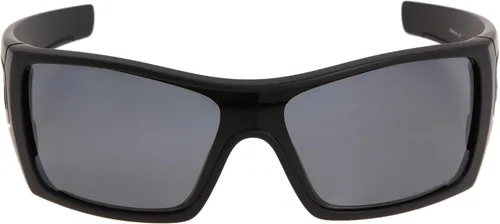 Vista 4 de Oakley anteojos de sol Batwolf Negro Mate con polarizadas, Color Gris Lens + Pegatina