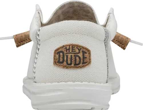 Vista 5 de Hey Dude Wally Linen - Mocasines para hombre, cómodos y ligeros, sin cordones
