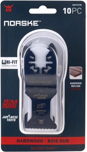 Vista 7 de Norske Tools NOTP278 - Cuchilla de accesorio oscilante para multiherramienta de 1 1/4 pulgadas, corte al ras de dientes japoneses, ajuste universal