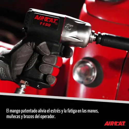 Vista 3 de AIRCAT Pneumatic Tools 1150 - Llave de impacto compuesta de 1/2 pulgadas, compacta y de bajo peso, herramienta de impacto para reparaciones