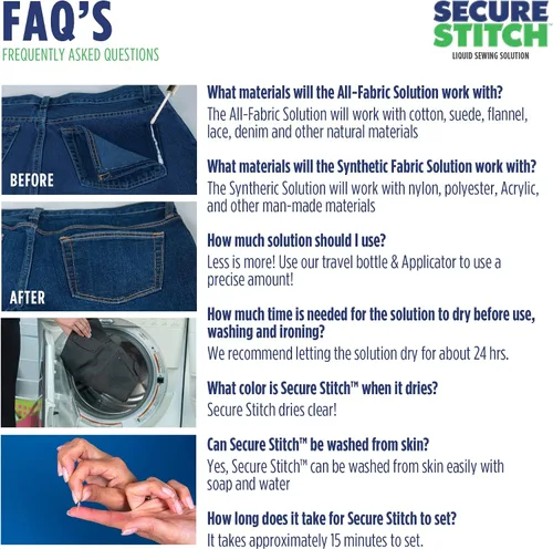 Vista 6 de SECURE STITCH - Solución de costura líquida