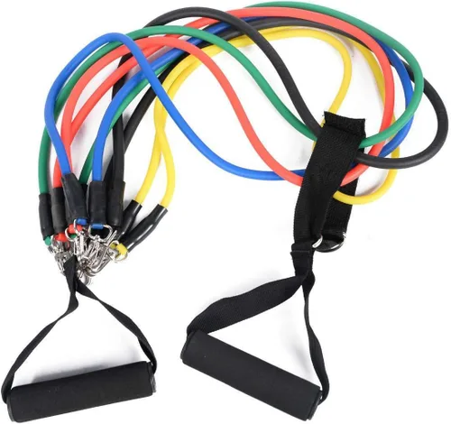 Vista 4 de BFR Bands Juego de bandas de resistencia para hombres y mujeres, equipo de entrenamiento de fuerza portátil para brazos y piernas con anclaje