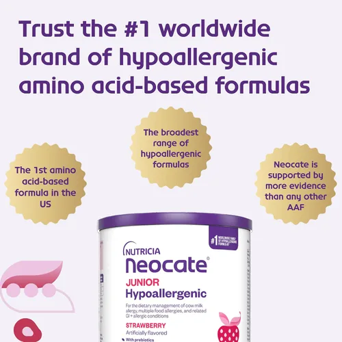 Vista 6 de Nutricia Neocate Junior - Fórmula hipoalergénica, sin lácteos, a base de aminoácidos para niños de 1 año en adelante - Para niños pequeños, niños