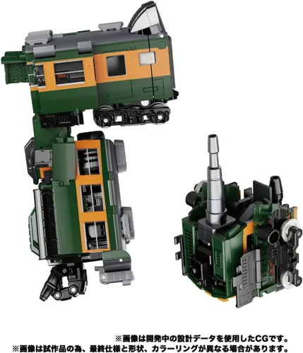 Vista 3 de Transformers Masterpiece Serie G MPG-04 Tren Bot Dichen F8101