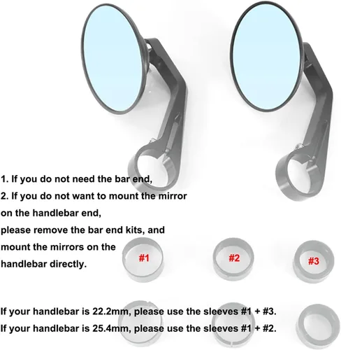 Vista 6 de Accesorios para BMW R Nine-t 2014 2015 2016 2017 2018 2019 motocicleta Cafe Racer Bar End Mirror Handle Bar Retrovisor Espejos laterales