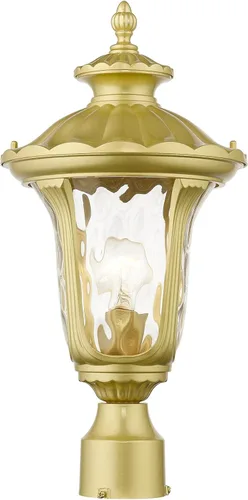 Vista 8 de Livex Lighting 7855-14 Oxford - Cabezal de poste para exteriores, 1 luz, color negro ("19" x 9.5" x 19"")