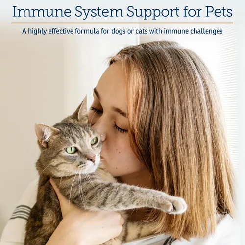Vista 2 de Rx Vitamins Liquid Immuno - Apoyo inmunológico para perros y gatos - 2 onzas, tocino