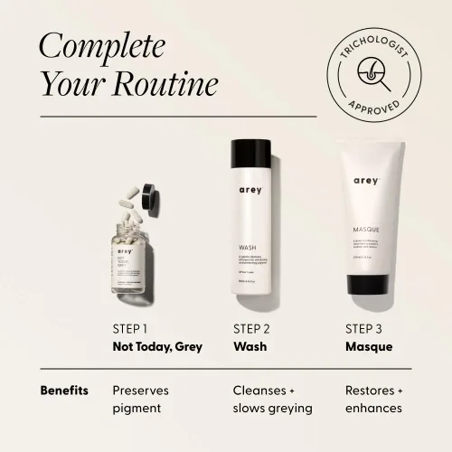 Vista 7 de Arey Masque Deep Conditioner & Hair Mask Hidratación profunda para cabello medio a grueso Reduce la rotura, doma el encrespamiento, restaura