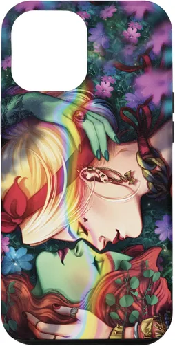 Vista 25 de iPhone 16 DC Comics Pride Harley Quinn & Poison Ivy Nose Touch Case