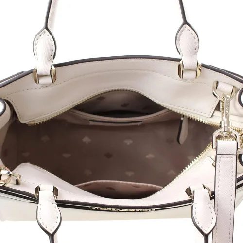 Vista 3 de Kate Spade New York Staci - Bolso pequeño de piel Saffiano en pergamino Pergamino