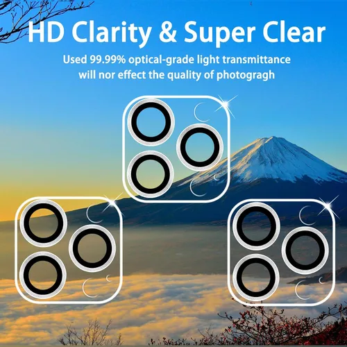 Vista 118 de Dengduoduo Paquete de 3 protectores de lente de cámara de vidrio templado para iPhone 15 de 6.1 pulgadas y para iPhone 15 Plus de 6.7 pulgadas