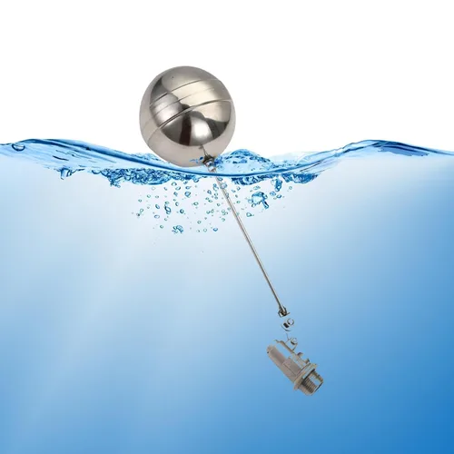 Vista 4 de Float Balls Valves Stainless Level Valves Automatic Control Threaded Water Tank Valves Adjustable Replacement Suitable for W, DN15 0.5inch, as