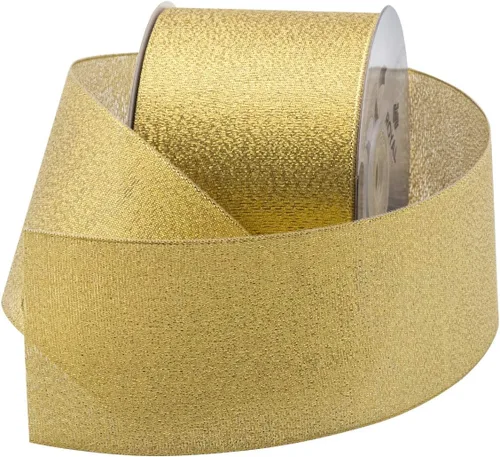 Vista 13 de Royal Imports Rollo de cinta de tela metálica brillante con purpurina para Navidad, manualidades, floral, boda, costura, fabricación de lazos