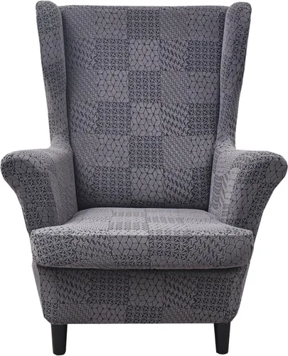 Vista 10 de HZDHCLH Fundas para silla de ala de 2 piezas, fundas de silla de ala de elastano elásticas para sillón del salón, fundas lavables para sofá