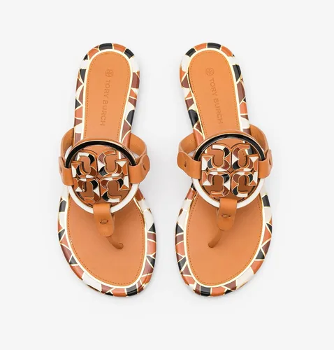 Vista 4 de Tory Burch Sandalias Miller esmaltadas para mujer