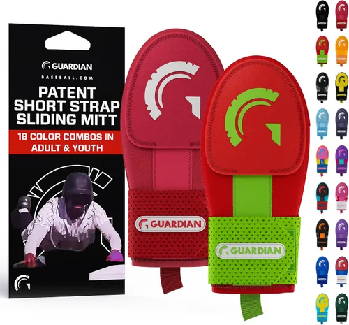 Vista 12 de Guardian Baseball Guantes deslizantes – Tallas para jóvenes y adultos – Guante deslizante para béisbol – Correa de compresión elástica, paquete de 2