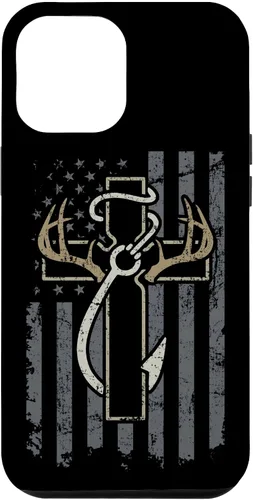 Vista 30 de Faith Hunting Fishing - Christian Cross USA Hunter Fisherman Case for iPhone 17