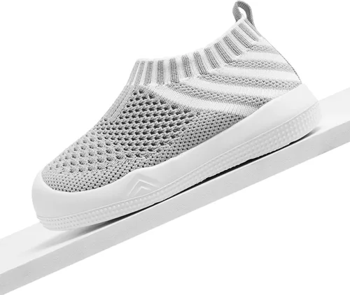 Vista 5 de Engtoy Zapatos de bebé para niños y niñas, zapatos para caminar, ligeros, transpirables, de malla, zapatos antideslizantes con suela de goma suave