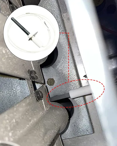 Vista 4 de Encendedor universal, repuesto de encendedor de barra caliente de nitruro de silicio de 120 V para encendedores de carburo de silicio de hornos