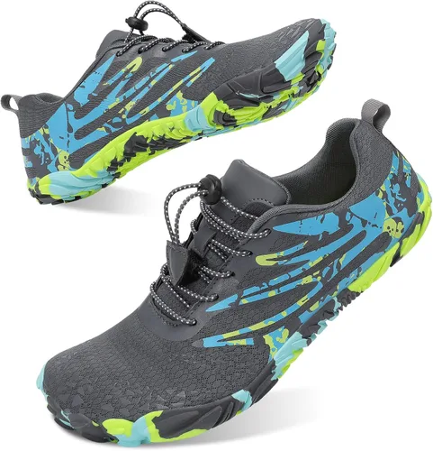 Vista 3 de Scurtain Zapatos de agua unisex para hombre y mujer, de secado rápido, zapatos acuáticos, zapatos de natación, zapatos de playa con drenaje