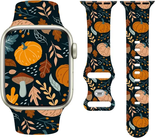 Vista 27 de Holiday Watchband Compatible with Apple Watch 38mm 40mm 41mm 42mm 44mm 45mm 49mm Women Men,Soft Silicone Cute Sport Strap for Apple Watch Ultra