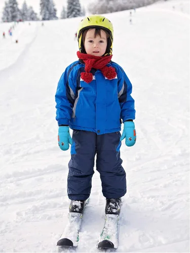 Vista 5 de Guantes de esquí de invierno guantes impermeables con forro de algodón cálido para niños