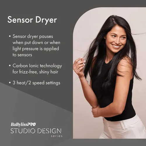 Vista 6 de BaBylissPRO Studio Design Series Sensor - Secador de pelo, 1875 W