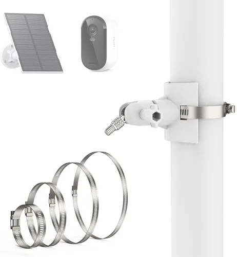 Vista 9 de Soporte de cámara exterior para Arlo Pro 5S/Pro 3/Ultra 2/Essential XL, para eufyCam 2C/2C Pro y más cámara roscada de 1/4 pulgadas sin montaje