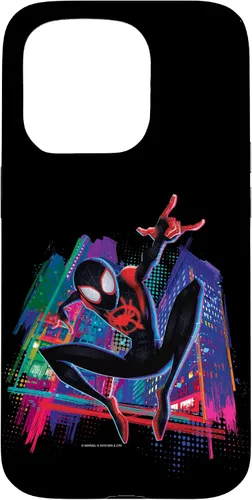 Vista 14 de Marvel Spider-Man Miles Morales Graffiti City - Carcasa para iPhone 17