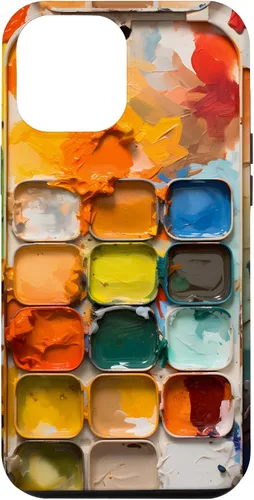 Vista 26 de Pinturas de acuarela y paleta de pintura, funda colorida para el iPhone 17