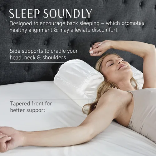 Vista 4 de Your Face Pillow - Almohada para dormir de espalda, almohada de belleza para dormir de espalda, almohada cervical de espuma viscoelástica