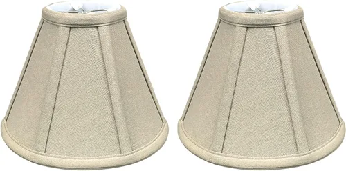 Vista 52 de Royal Designs, Inc. BS-707FC-6AGL Deep Empire Basic - Pantalla para lámpara con clip de llama, 3.5 x 6 x 5.75 pulgadas, color dorado antiguo